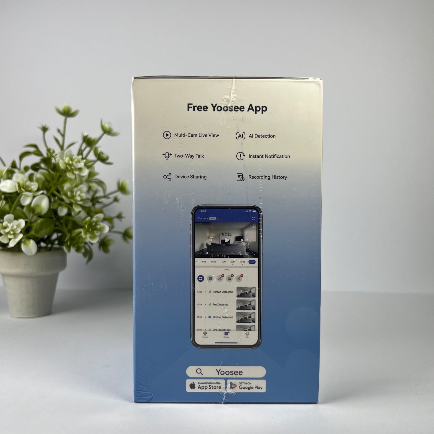 Yoosee C10 1080P WiFi Camera | Pan & Tilt | Night Vision | Two-Way Audio