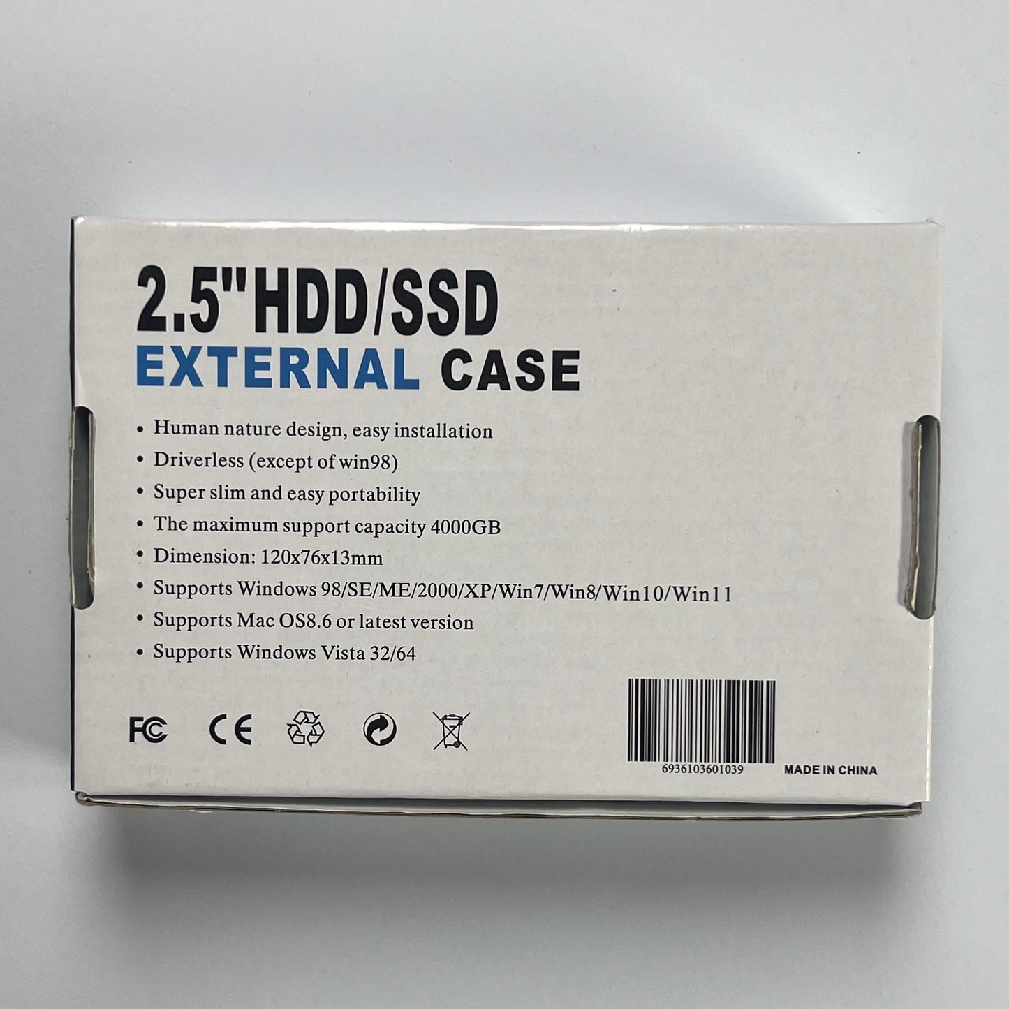 2.5" USB 3.0 HDD/SSD Enclosure | SATA Adapter | Tool-Free | Portable