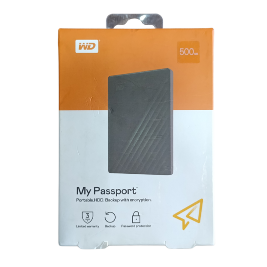 WD 500GB Portable External Hard Drive | USB 3.0 | 1 Year Warranty