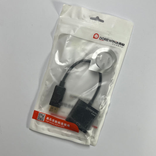 DP to VGA Converter Adapter | DisplayPort to VGA Cable | 1080P HD Video Adapter for PC, Laptop & Monitor