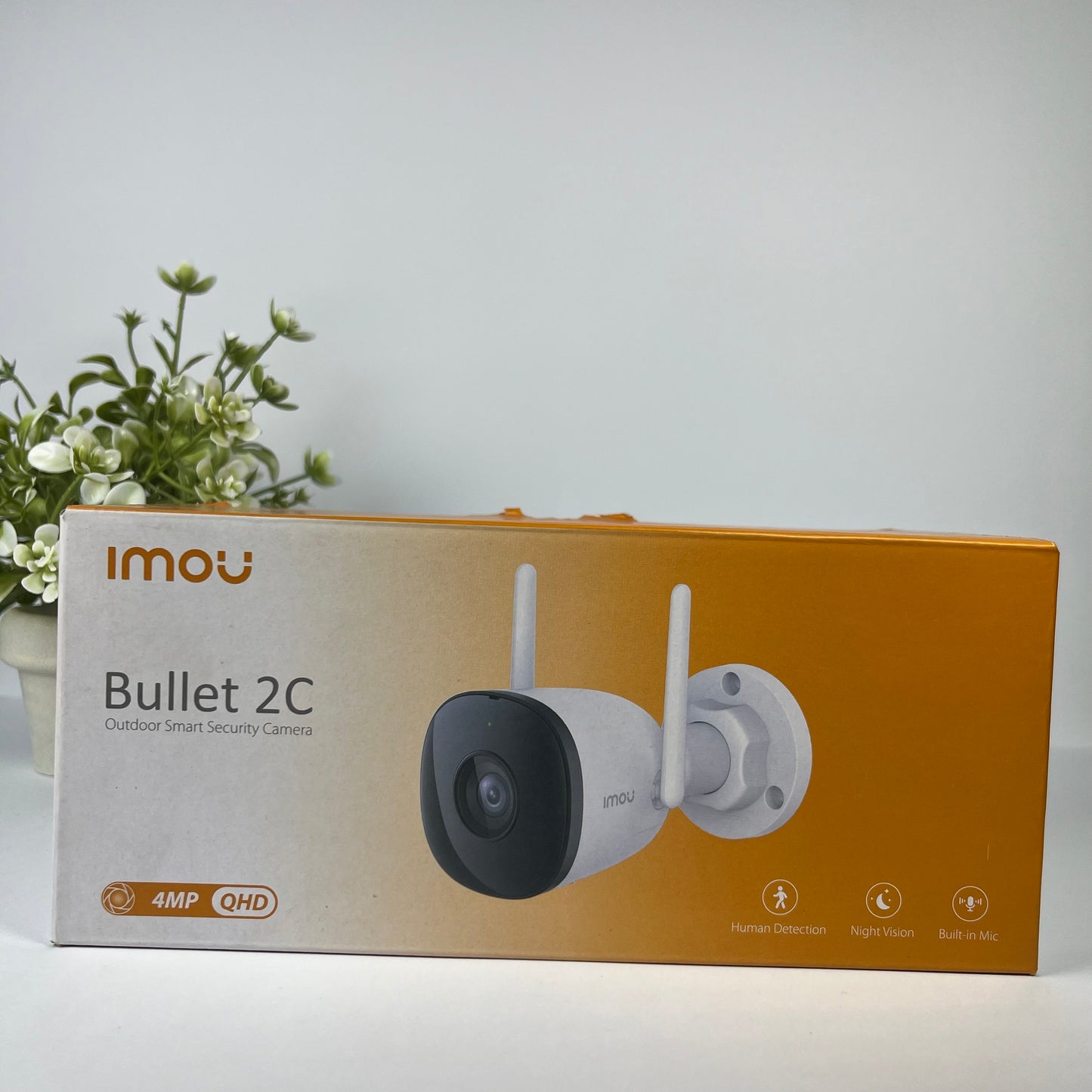 IMOU Bullet 2C 4MP 2K Outdoor WiFi Camera | IP67 | AI Detection | Night Vision