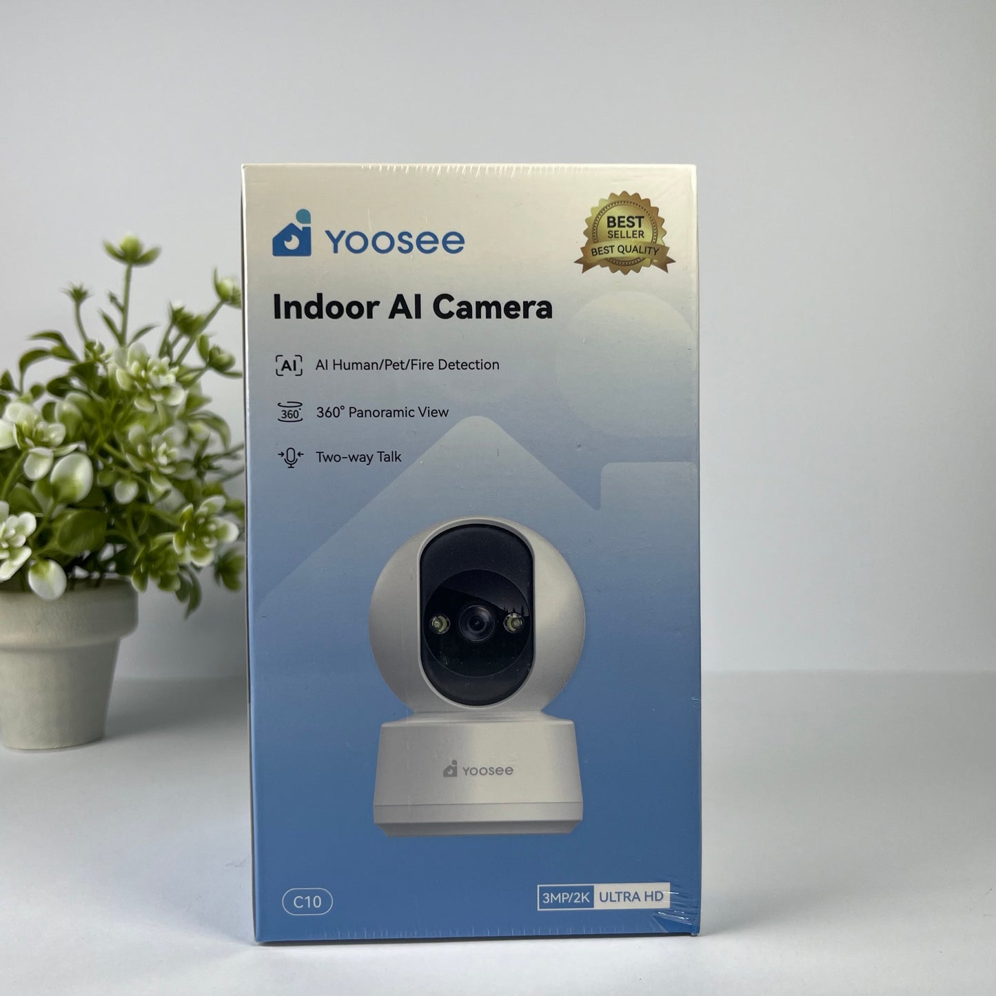 Yoosee C10 1080P WiFi Camera | Pan & Tilt | Night Vision | Two-Way Audio