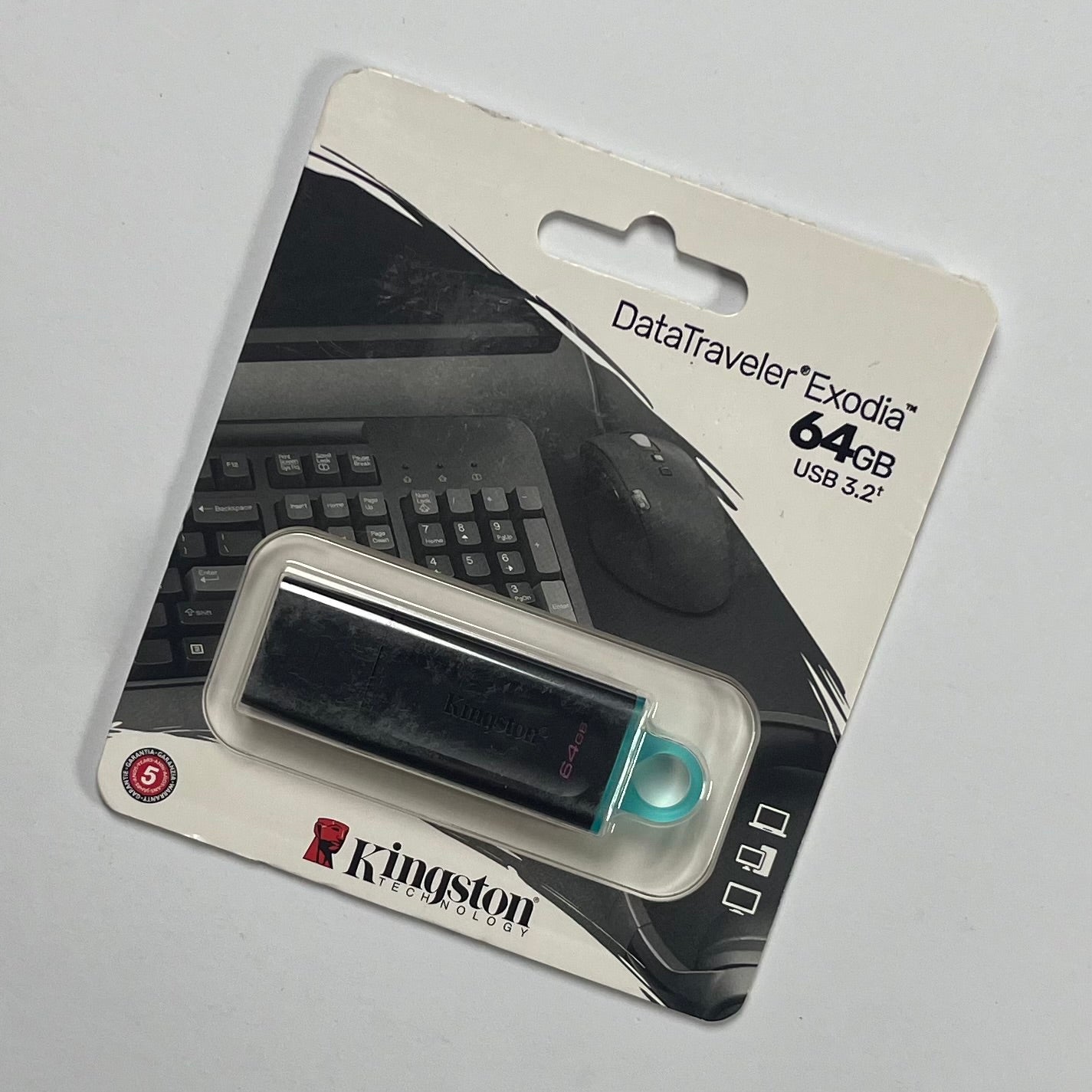 Kingston 64GB USB 3.2 Flash Drive | High-Speed Pen Drive | 5 Years Warranty | Portable Storage for PC, Laptop & TV