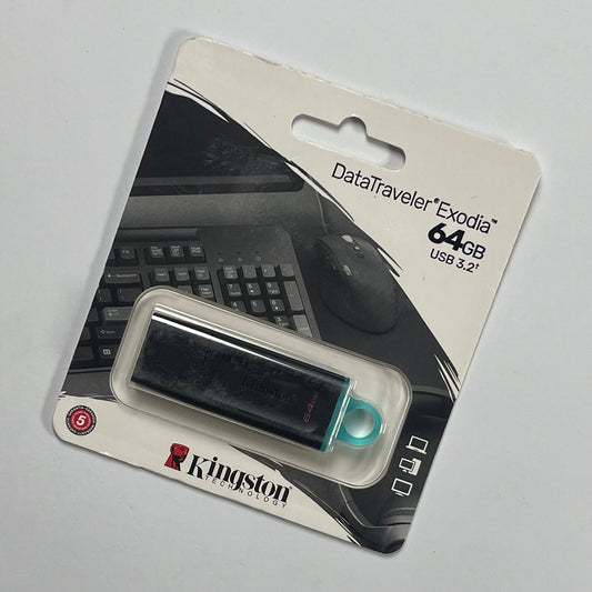 Kingston 64GB USB 3.2 Flash Drive | High-Speed Pen Drive | 5 Years Warranty | Portable Storage for PC, Laptop & TV