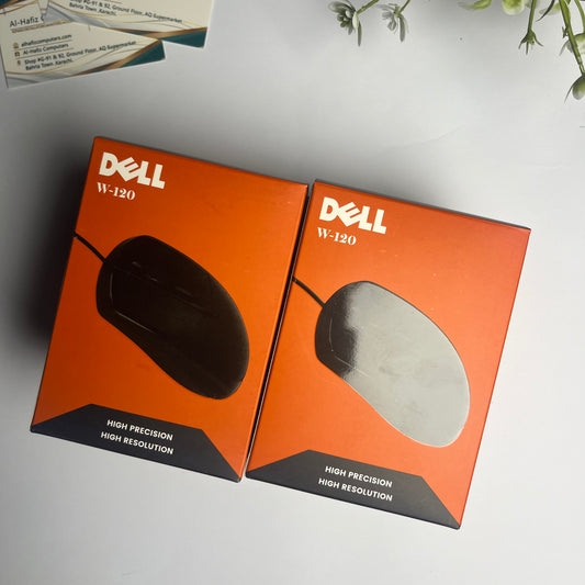 Dell W-120 Wired USB Mouse | High Precision Optical Mouse | Plug & Play for PC & Laptop