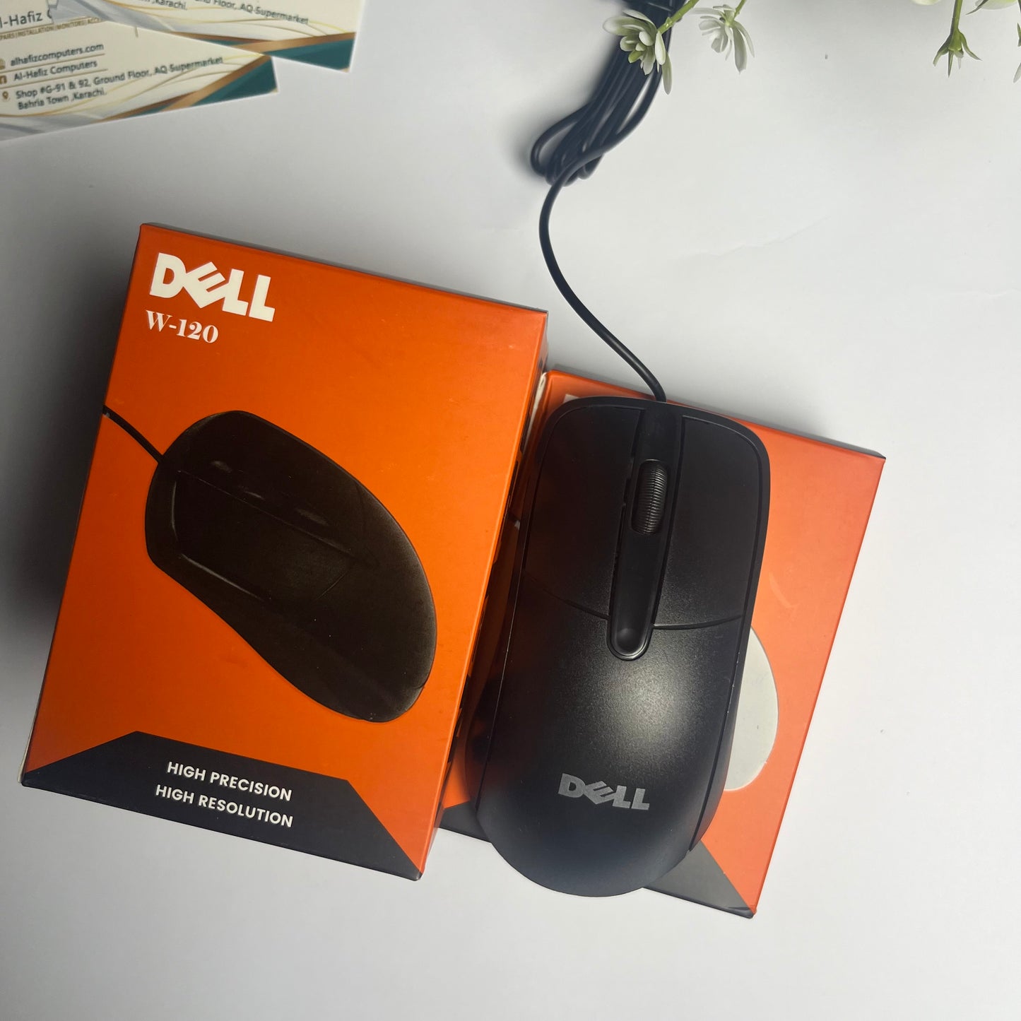 Dell W-120 Wired USB Mouse | High Precision Optical Mouse | Plug & Play for PC & Laptop