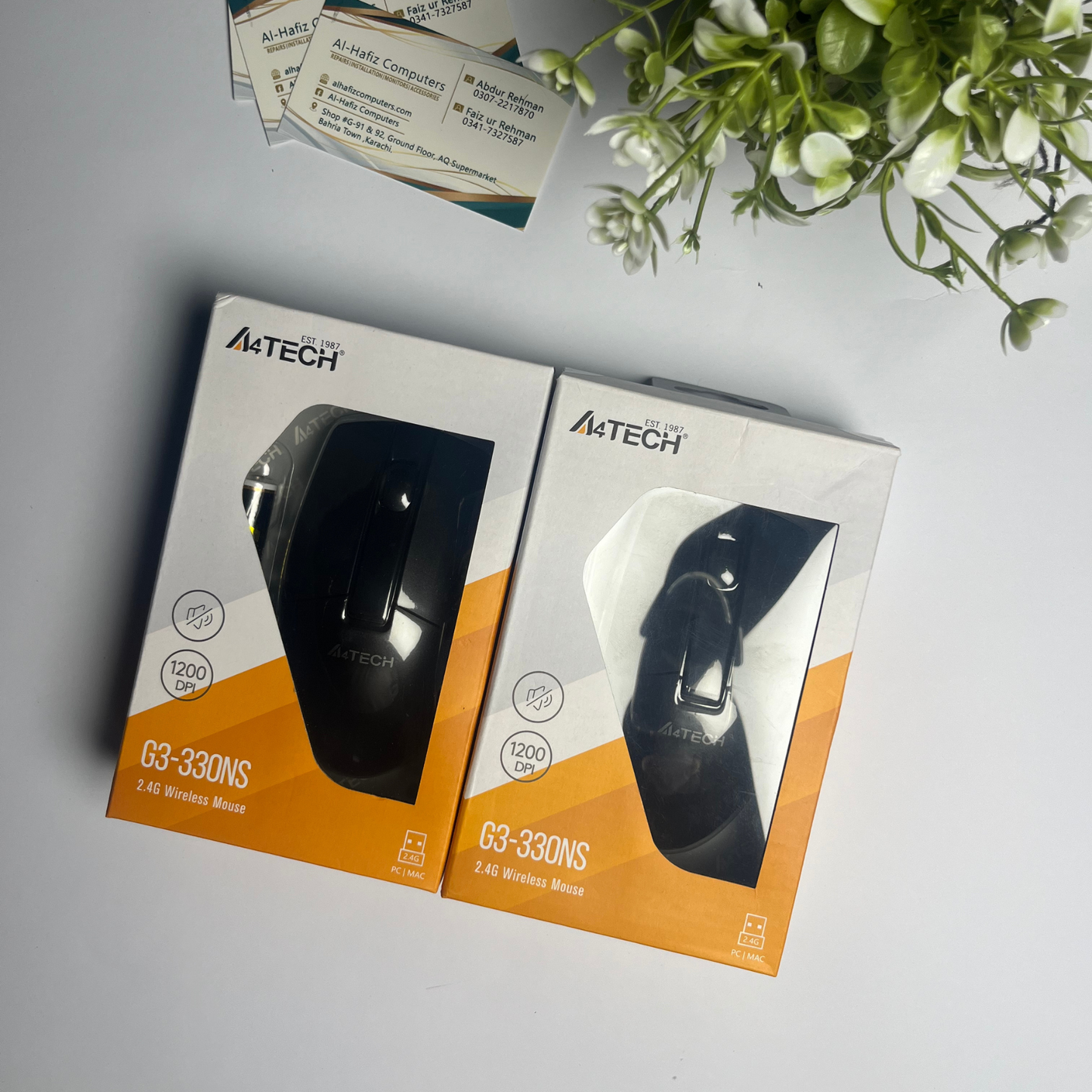 A4Tech G3-330NS Wireless Mouse | 2.4GHz Nano USB Receiver | Energy Saving | Compact Ergonomic Design