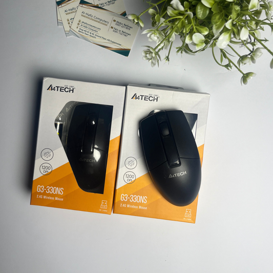 A4Tech G3-330NS Wireless Mouse | 2.4GHz Nano USB Receiver | Energy Saving | Compact Ergonomic Design