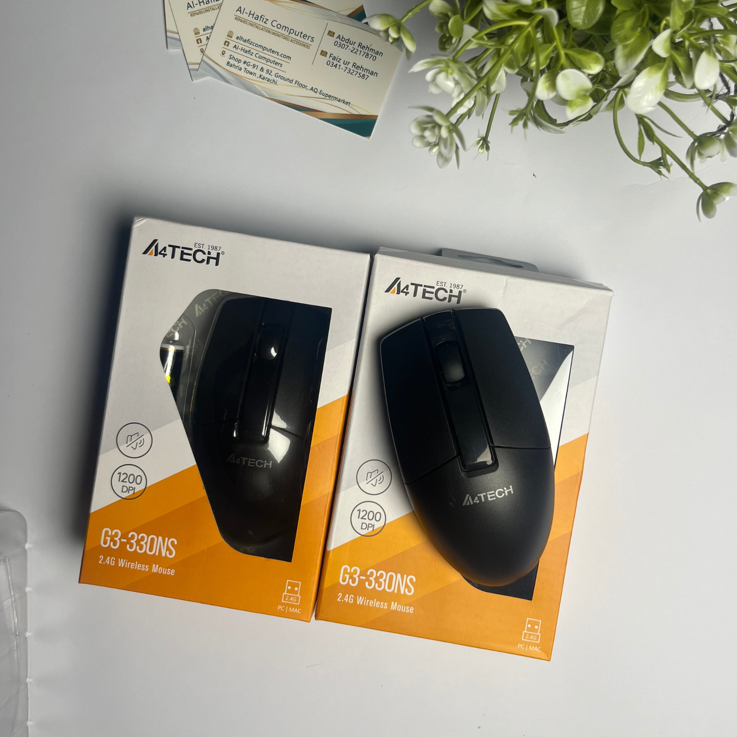 A4Tech G3-330NS Wireless Mouse | 2.4GHz Nano USB Receiver | Energy Saving | Compact Ergonomic Design