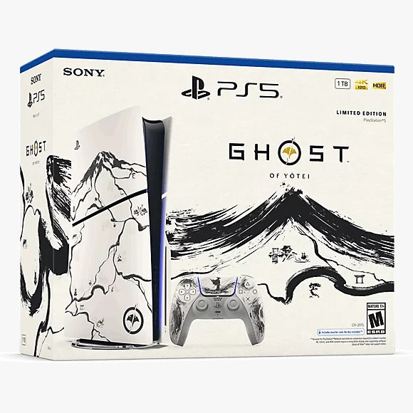 PS5 Slim – Ghost of Yōtei Black Limited Edition Bundle | 1TB Disc