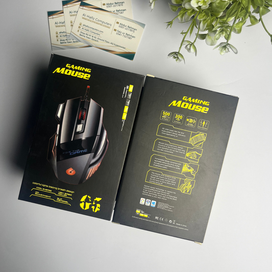 G5 Wired Gaming Mouse | RGB LED Backlight | High DPI Optical Sensor | Ergonomic USB Gaming Mouse for PC & Laptop