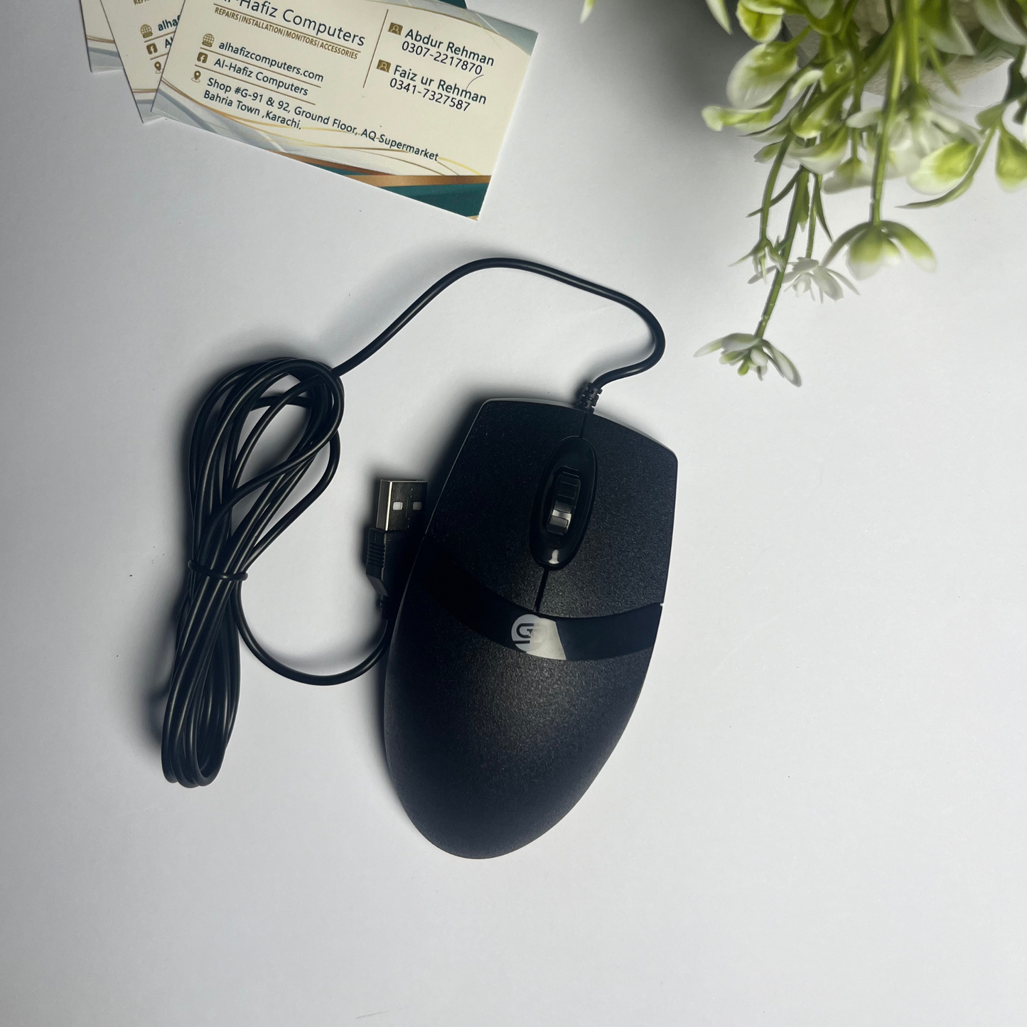 OIGIJE M15 Wired Mouse | USB Optical Mouse | Ergonomic Design for PC & Laptop