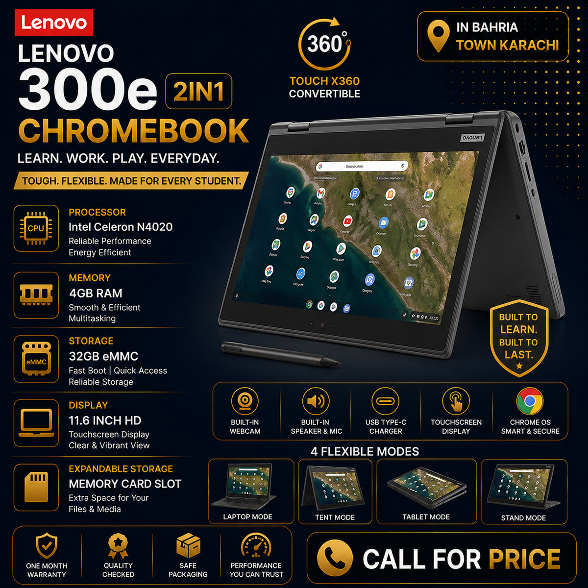 Lenovo Chromebook 300e 2in1 4/32