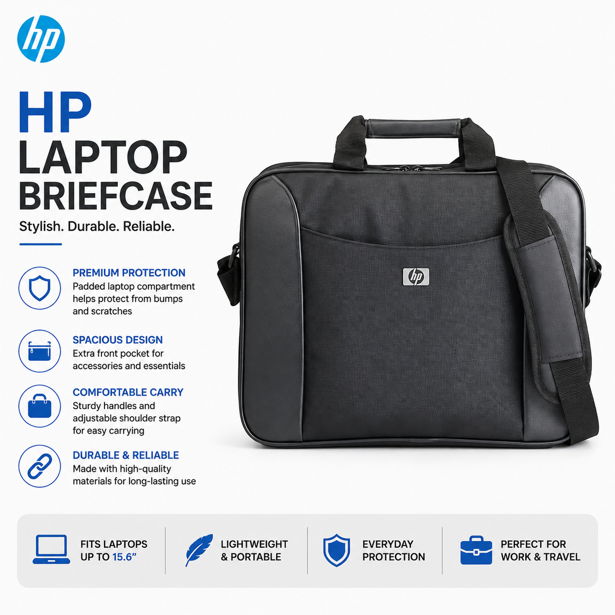 Hp Laptop Briefcase Bag Good Quality